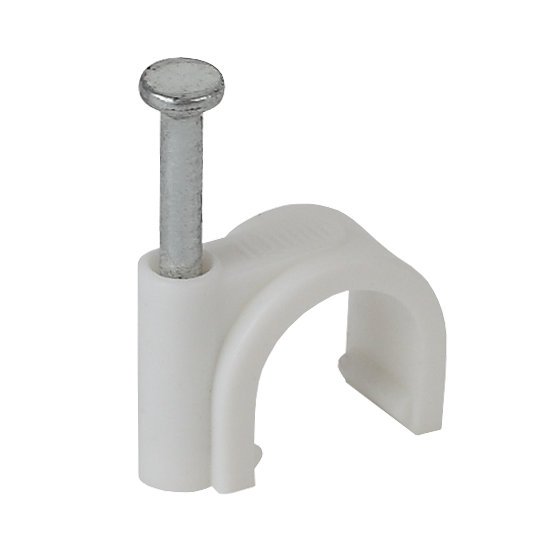 Фотография товара 'Эра Скоба 8мм круглая пластиковая (50шт) (400/9600) Б0038893'