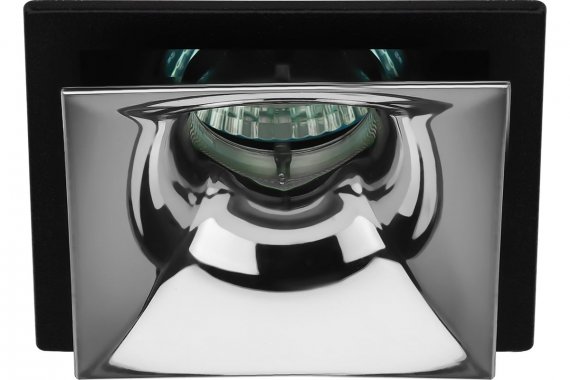 Фотография товара 'Эра Б0056356 Встраиваемый светильник декоративный KL102 BK/CH MR16 GU5.3'