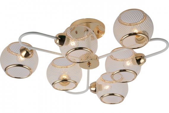 Фотография товара 'Эра Б0054886 Люстра Rivoli Mortifera 3130-306 6 х Е27 40 Вт модерн'