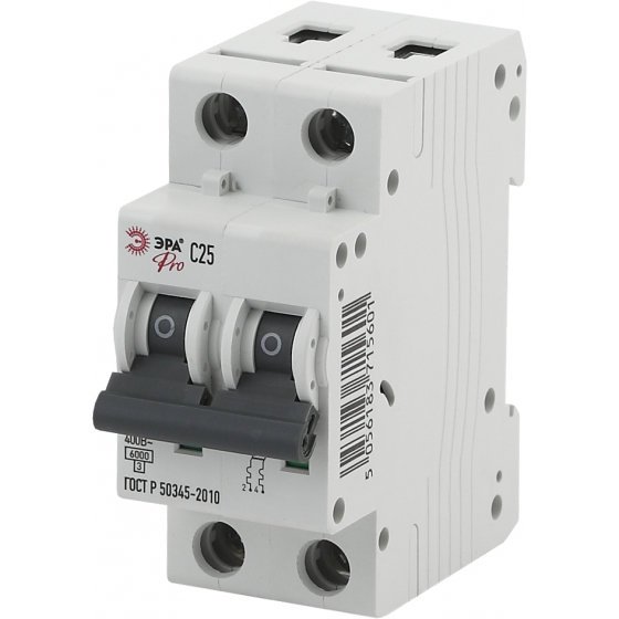 Фотография товара 'Эра Автоматический выключатель NO-902-188 ВА47-63 2P 32А кривая C Б0036872'