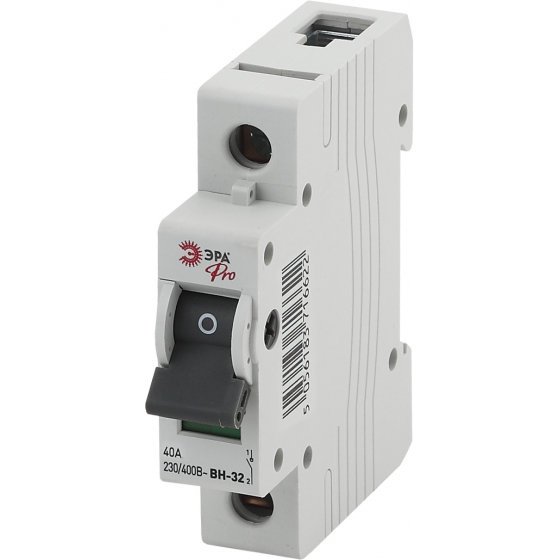 Фотография товара 'Эра Выключатель нагрузки (мини-рубильник) ВН-32 1P 40A NO-902-98 Б0031922'