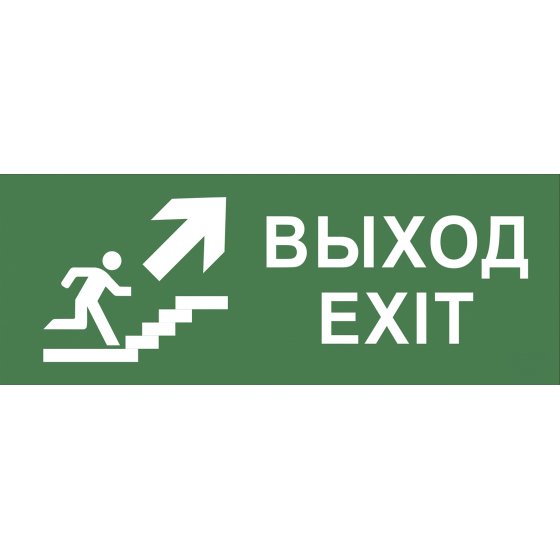 Фотография товара 'Эра INFO-SSA-110 ЭРА Самоклеющая этикетка Выход/лестница вверх/фигура SSA-101 Б0048479'