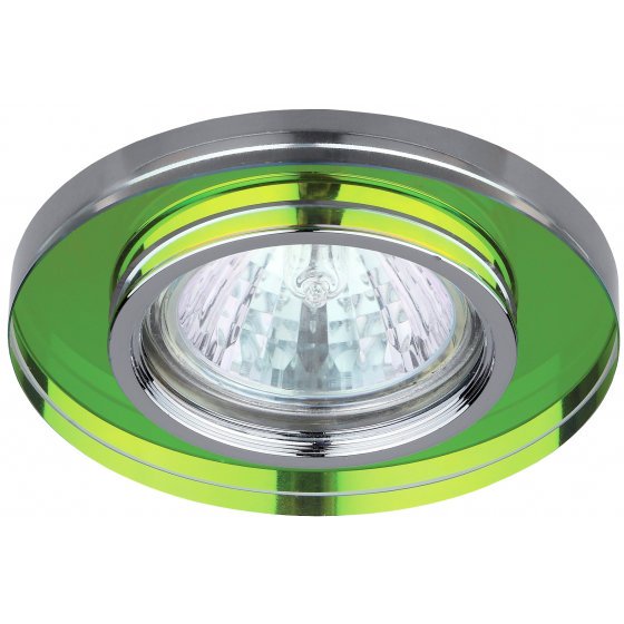 Фотография товара 'Эра Светильник DK7 CH/MIX декор стекло MR16,12V/220V, 50W, круглое хром/мульти C0043737'