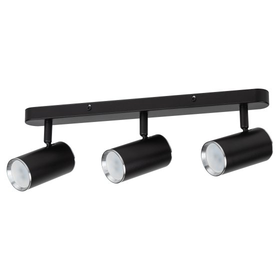 Фотография товара 'Эра Светильник настенно-потолочный спот OL35-3 BK MR16 GU10 IP20 черный хром Б0056366'