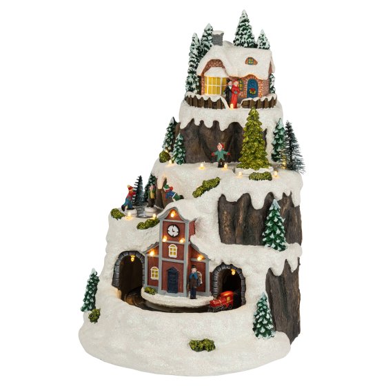 Фотография товара 'Эра Светодиодная новогодняя фигура EFIS-S07 композиция Рождество музыка теплый белый свет 3*АА 25*23*34 см Б0060485'