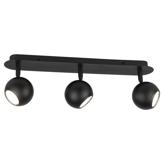 Фотография товара 'Эра Светильник настенно-потолочный спот OL36-3 BK MR16 GU10 IP20 черный Б0056372'