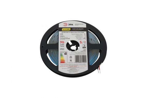 Фотография товара 'Эра Б0053965 Лента светодиодная LRCOB-504-8 10W/m 8mm 24V 2700K'