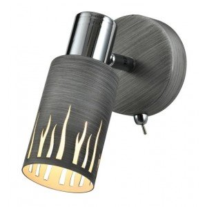 Фотография товара 'Эра Светильник настенно-потолочный спот Rivoli Lethe 3123-401 1 х Е14 40 Вт поворотный модерн с выключателем Б0055000'