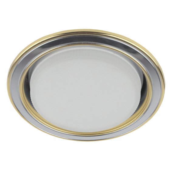 Фотография товара 'Эра Светильник KL35 SN/G под лампу Gx53,220V, 13W, сатин никель/золото Б0017631'