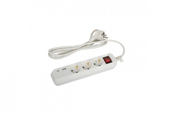 Фотография товара 'Эра Б0052897 Удлинитель электрический UB-3es-1,5m-USB'