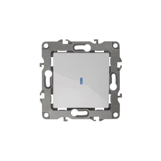 Фотография товара 'Эра Выключатель с подсветкой, 10АХ-250В, Эра12, белый Б0014633'