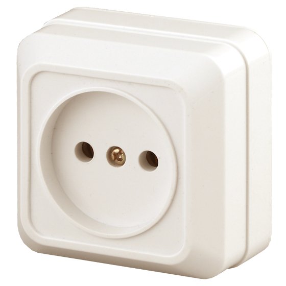 Фотография товара 'Эра Розетка Intro Quadro 2-201-02 без заземления 2P, 16А-250В, IP20, ОУ, слоновая кость Б0053776'