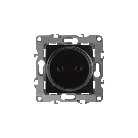 Фотография товара 'Эра Розетка 2P, 16АХ-250В, Эра12, чёрный Б0018259'