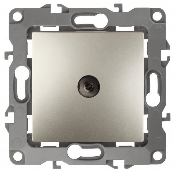 Фотография товара 'Эра Розетка TV проходная, Эра12, шампань Б0027434'