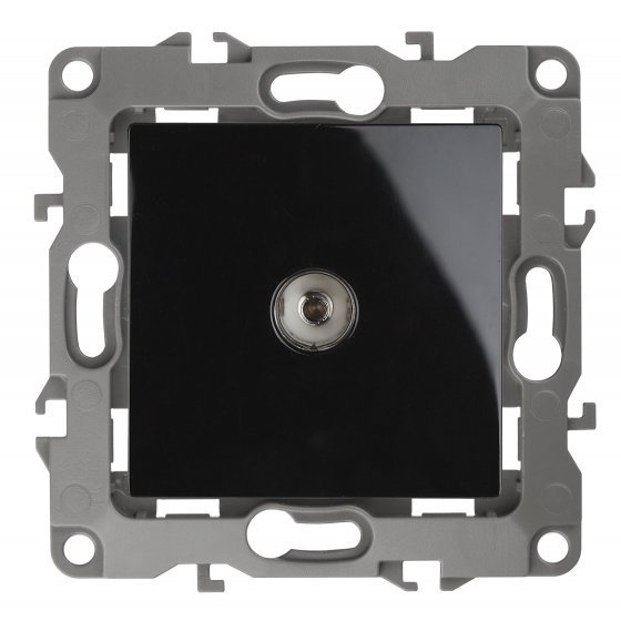 Фотография товара 'Эра Розетка TV проходная, Эра12, чёрный Б0027436'