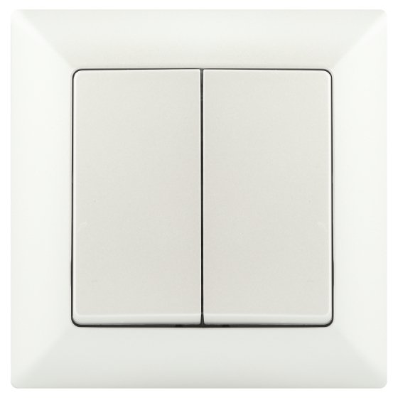 Фотография товара 'Эра Переключатель Intro Solo 4-107-06 двухклавишный, 10А-250В, IP20, СУ, перламутр Б0053614'