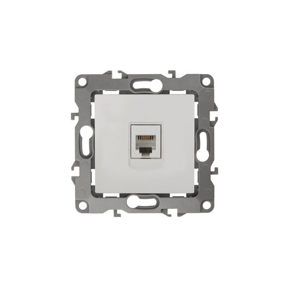 Фотография товара 'Эра Розетка телефонная RJ11, Эра12, белый Б0014711'