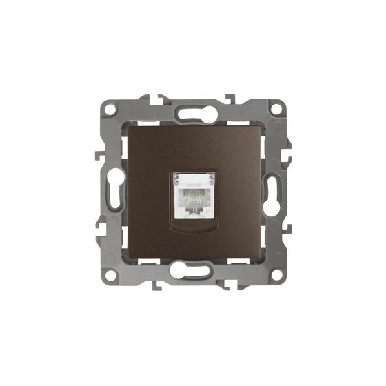 Фотография товара 'Эра Розетка телефонная RJ11, Эра12, бронза Б0019343'