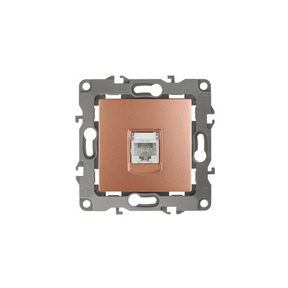 Фотография товара 'Эра Розетка телефонная RJ11, Эра12, медь Б0019344'