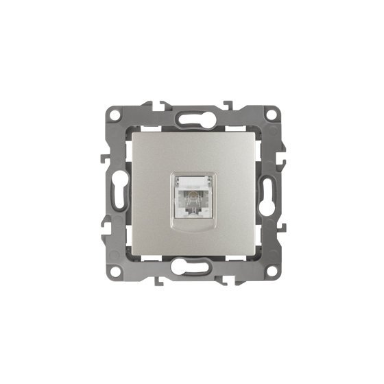 Фотография товара 'Эра Розетка телефонная RJ11, Эра12, перламутр Б0019345'