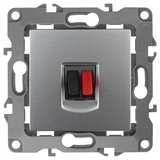 Фотография товара 'Эра Розетка аудио, Эра12, алюминий Б0027453'