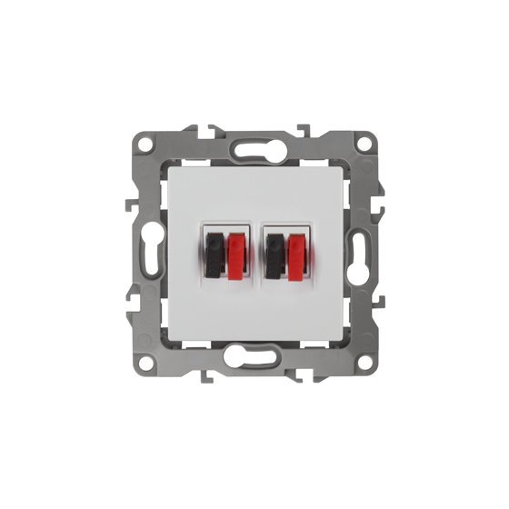 Фотография товара 'Эра Розетка аудио двойная, Эра12, белый Б0027461'