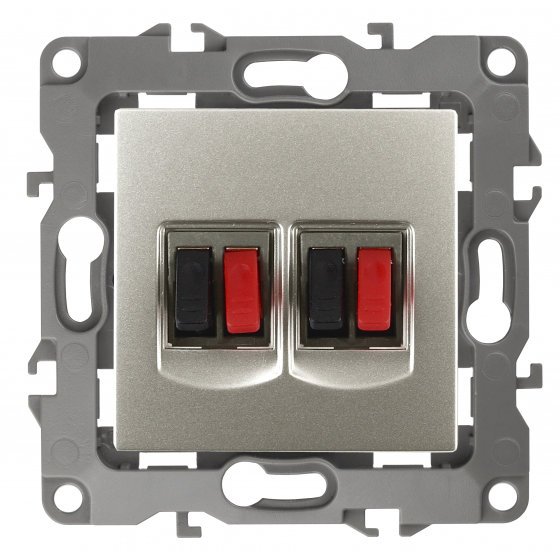 Фотография товара 'Эра Розетка аудио двойная, Эра12, перламутр Б0027470'