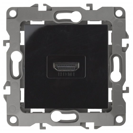 Фотография товара 'Эра Розетка HDMI, Эра12, чёрный Б0027486'