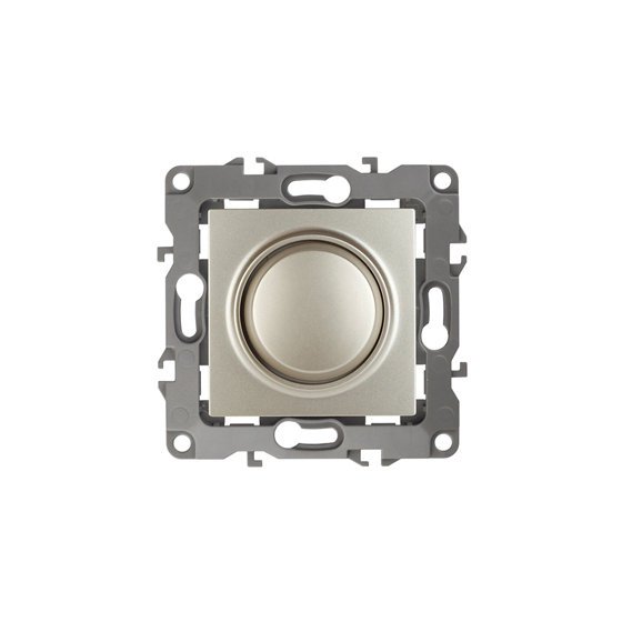 Фотография товара 'Эра Светорегулятор поворотно-нажимной, 400ВА 230В, Эра12, шампань Б0014738'