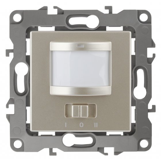 Фотография товара 'Эра Датчик движения 2-проводной, 180-250В, 200Вт, Эра12, шампань Б0031254'