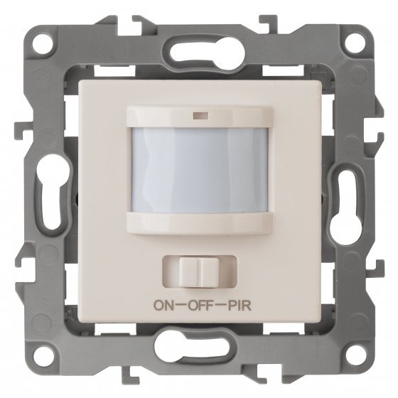 Фотография товара 'Эра Датчик движения 3-проводной, 180-250В, 400Вт, Эра12, слоновая кость Б0031262'