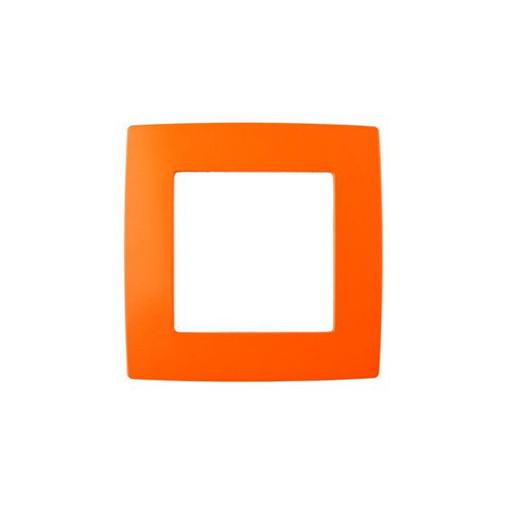 Фотография товара 'Эра Рамка на 1 пост, Эра12, оранжевый Б0019387'