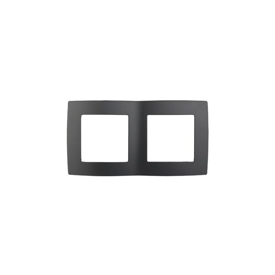 Фотография товара 'Эра Рамка на 2 поста, Эра12, антрацит Б0014755'