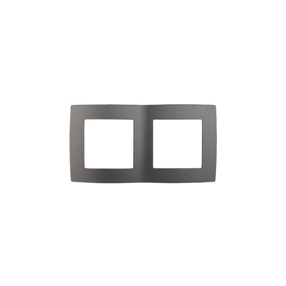 Фотография товара 'Эра Рамка на 2 поста, Эра12, графит Б0019370'