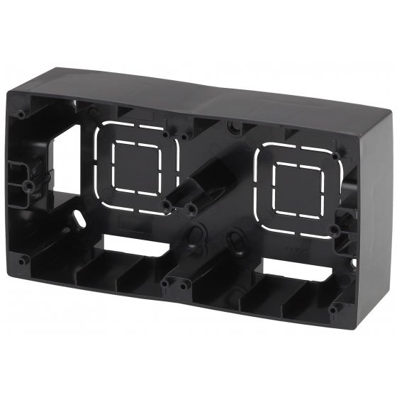 Фотография товара 'Эра Коробка наклад. монтажа 2 поста, Эра12, чёрный Б0043175'