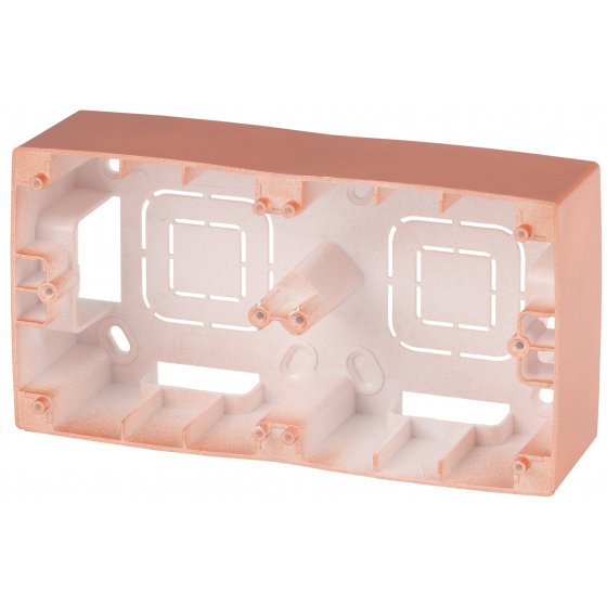 Фотография товара 'Эра Коробка наклад. монтажа 2 поста, Эра12, медь Б0043178'