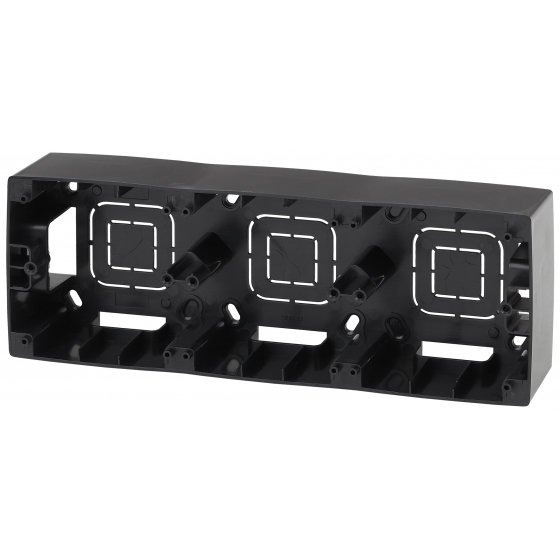 Фотография товара 'Эра Коробка наклад. монтажа 3 поста, Эра12, чёрный Б0043185'