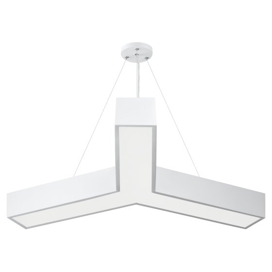 Фотография товара 'Эра Светильник LED ЭРА Geometria SPO-143-W-40K-056 Igrek 56Вт 4000K 3700Лм IP40 900*80 белый подвесной драйвер внутри Б0058888'