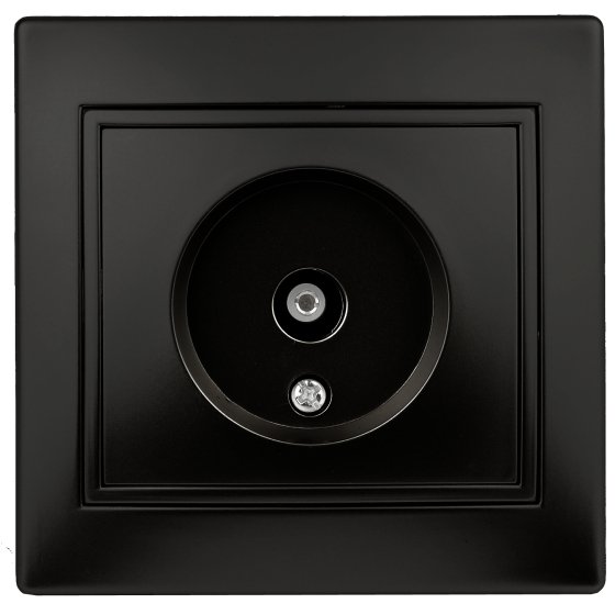 Фотография товара 'Эра Розетка Intro Plano 1-301-05 TV одиночная, IP20, СУ, Plano, антрацит Б0044573'