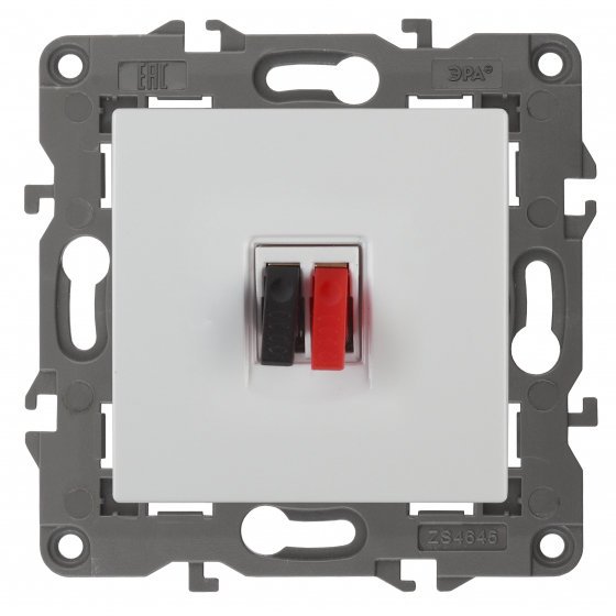 Фотография товара 'Эра Розетка аудио, Эра Elegance, белый Б0034320'