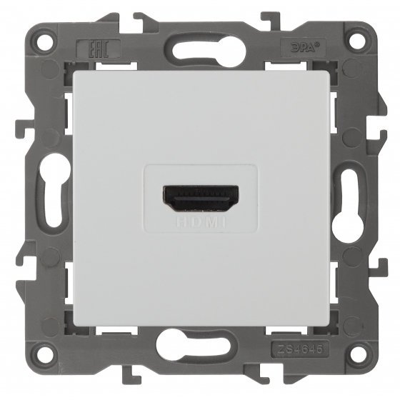 Фотография товара 'Эра Розетка HDMI, Эра Elegance, белый Б0034332'