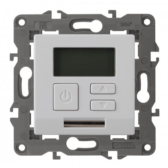 Фотография товара 'Эра Терморегулятор универс.230В-Imax16А, Эра Elegance, белый Б0034375'