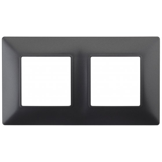Фотография товара 'Эра Рамка на 2 поста, Эра Elegance, антрацит Б0034391'