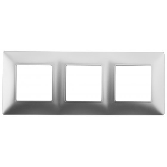 Фотография товара 'Эра Рамка на 3 поста, Эра Elegance, алюминий Б0034395'