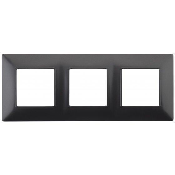 Фотография товара 'Эра Рамка на 3 поста, Эра Elegance, антрацит Б0034397'
