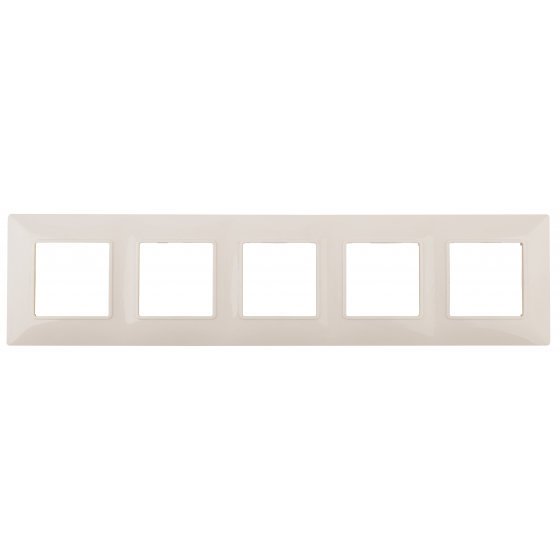 Фотография товара 'Эра Рамка на 5 постов, Эра Elegance, сл.кость Б0034406'