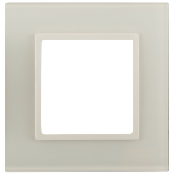 Фотография товара 'Эра Рамка на 1 пост, стекло, Эра Elegance, сл.кость+сл.к Б0034471'