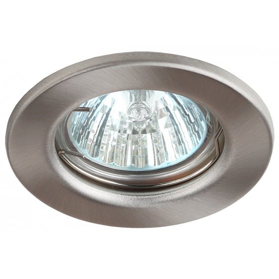 Фотография товара 'Эра Светильник ST1 SN штампованный MR16,12V/220V, 50W сатин никель C0043800'