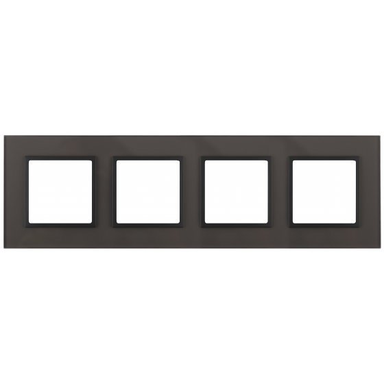 Фотография товара 'Эра Рамка на 4 поста, стекло, Эра Elegance, серый+антр Б0034540'