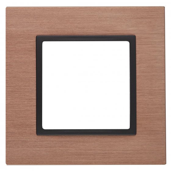 Фотография товара 'Эра Рамка на 1 пост, металл, Эра Elegance, медь+антр Б0034544'